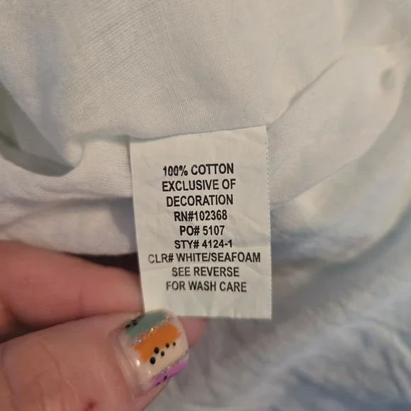 Spiaggia Dolce 100% Cotton Embroidered V-Neck Boho Kaftan Bathing Suit Cover Up - Picture 8 of 9